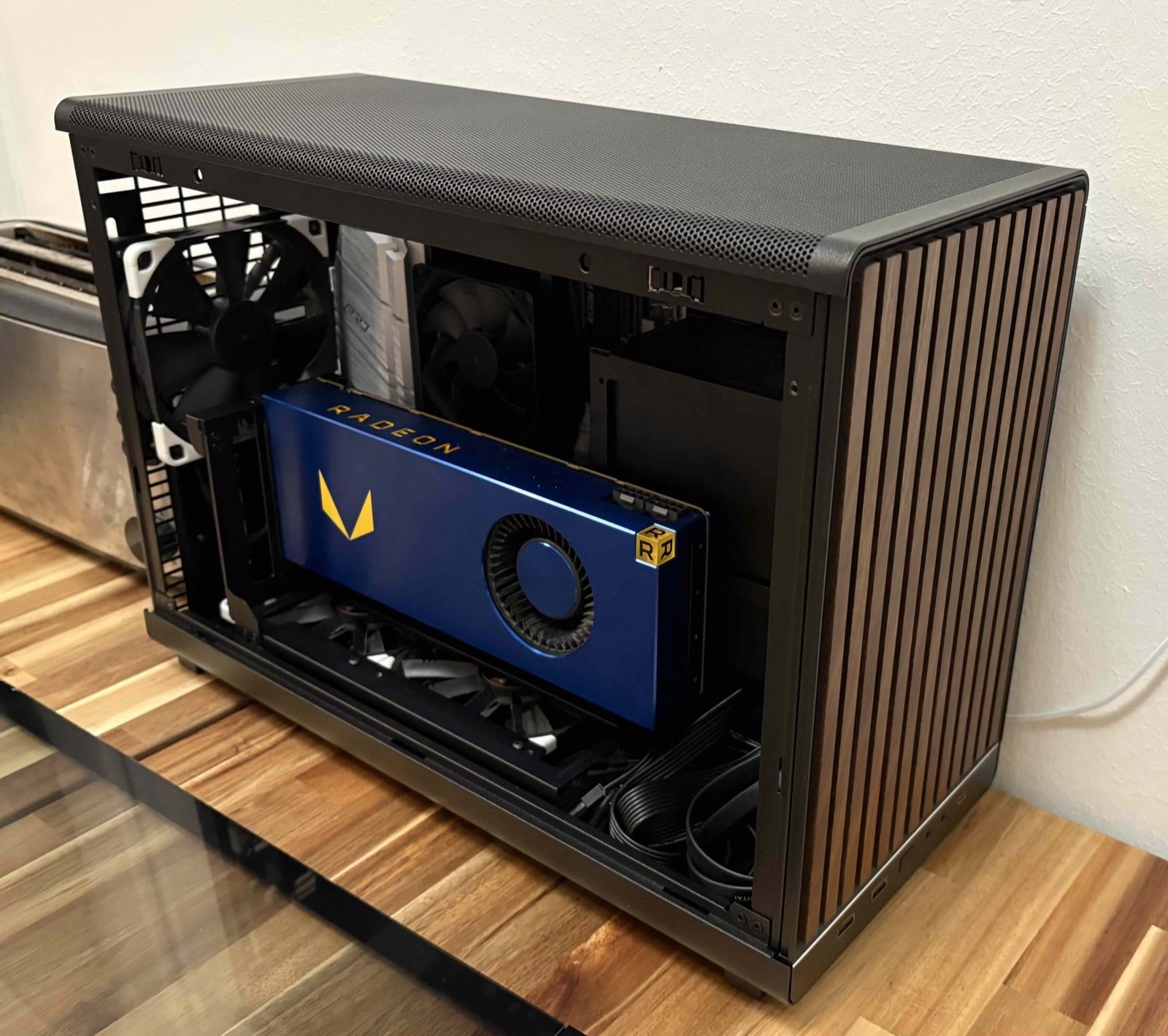 The Lian Li Dan Case A3 as an mATX case for the GPU node